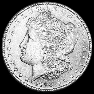 1890-S Silver Morgan Dollar CHOICE AU