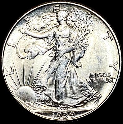 1939-D Walking Liberty Half Dollar UNCIRCULATED. 1939-D Walking Liberty Half Dollar UNCIRCULATED