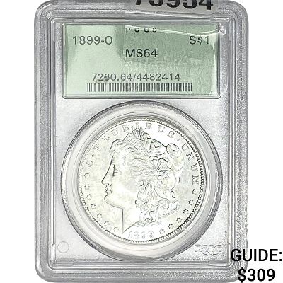 1899-O Morgan Silver Dollar PCGS MS64