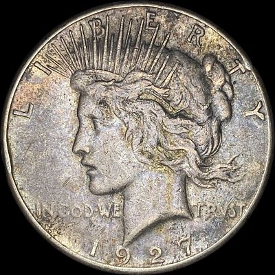 1927-S Silver Peace Dollar NEARLY UNCIRCULATED