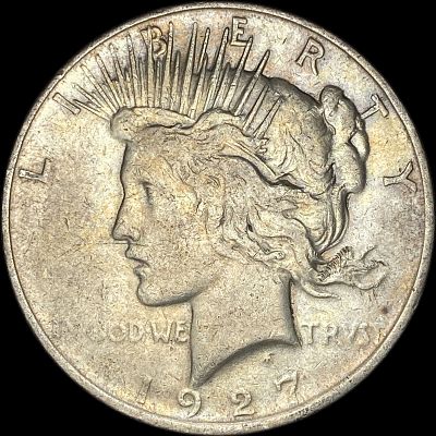 1927-D Silver Peace Dollar NEARLY UNCIRCULATED
