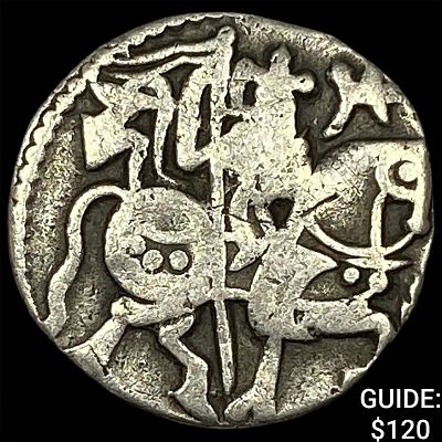 700-1000 AD India Rajput Silver Jital NEARLY UNCIRCULATED