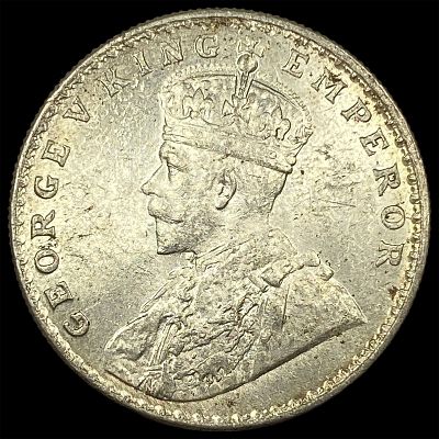1919 British-India Silver Rupee UNCIRCULATED