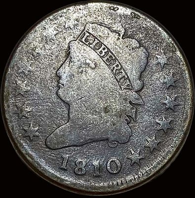 1810 Classic Head Large Cent NICELY CIRCULATED