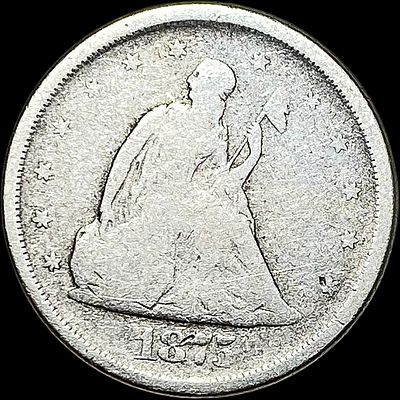 1875-S Silver Twenty Cent Piece NICELY CIRCULATED