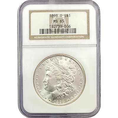 1898-O Morgan Silver Dollar NGC MS65