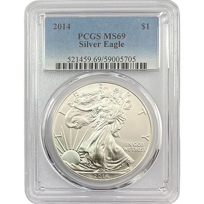 2014 Silver Eagle PCGS MS69