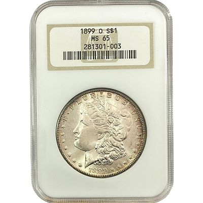 1899-O Morgan Silver Dollar NGC MS65