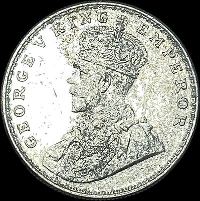 1917 British-India Silver Rupee UNCIRCULATED