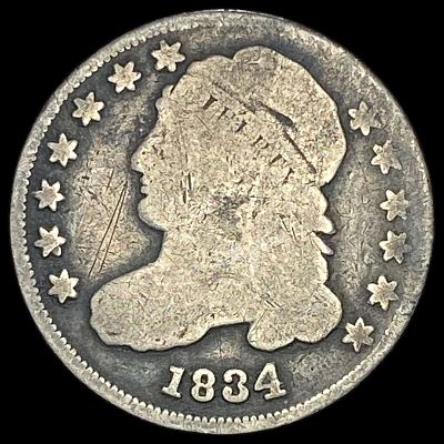 1834 Capped Bust Dime NICELY CIRCULATED