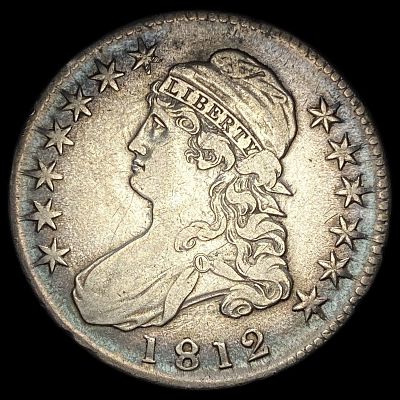 1812 Capped Bust Half Dollar NEARLY UNCIRCULATED. 1812 Capped Bust Half Dollar NEARLY UNCIRCULATED