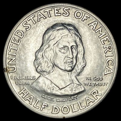 1934 Silver Maryland Tercentenary Half Dollar UNCIRCULATED. 1934 Silver Maryland Tercentenary 