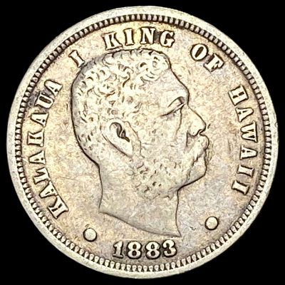 1883 Hawaii Silver Dime LIGHTLY CIRCULATED