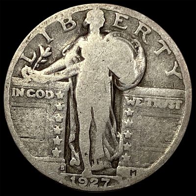 1927-S Silver Standing Liberty Quarter NICELY CIRCULATED. 1927-S Silver Standing Liberty 