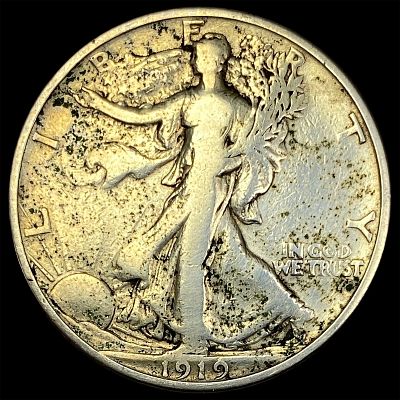 1919-S Silver Walking Liberty Half Dollar LIGHTLY CIRCULATED. 1919-S Silver Walking Liberty 