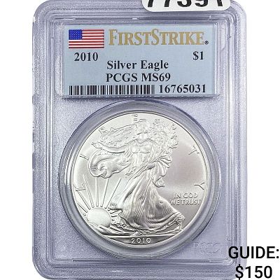 2010 Silver Eagle PCGS MS69