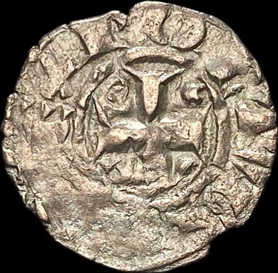 Portugal Crusades Dinis I Silver Dinero NEARLY UNCIRCULATED