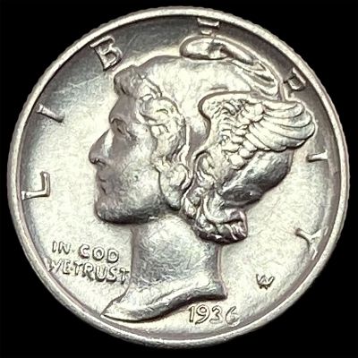 1936-D Silver Mercury Dime CHOICE BU