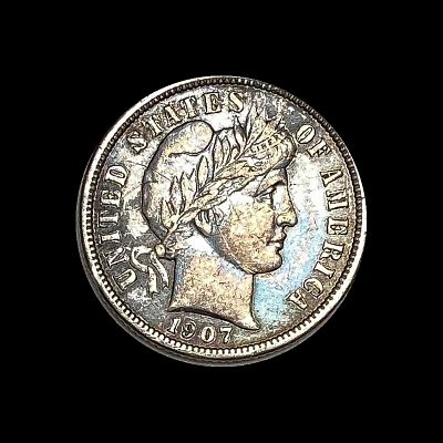 1907-S Barber Dime HIGH GRADE