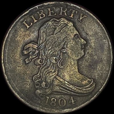 1804 Draped Bust Half Cent LIGHTLY CIRCULATED