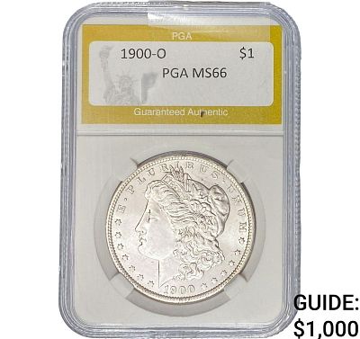 1900-O Morgan Silver Dollar PGA MS66