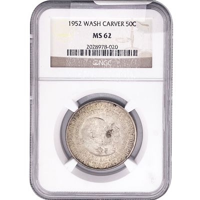 1952 Washington Carver Half Dollar NGC MS62