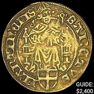 [1455-1496] Netherlands Utrecht Gold Florin .12oz NEARLY UNCIRCULATED