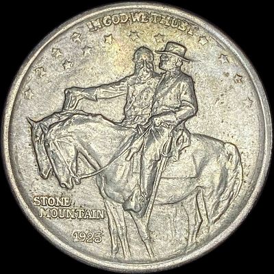 1925 Silver Stone Mountain Half Dollar CHOICE BU. 1925 Silver Stone Mountain Half Dollar CHOICE BU