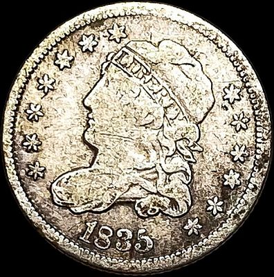 1835 Capped Bust Half Dime LIGHTLY CIRCULATED