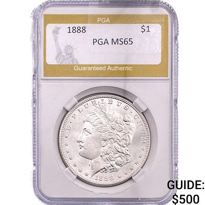 1888 Morgan Silver Dollar PGA MS65