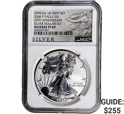 2006-P Silver Eagle NGC RP69 20th Anniversary