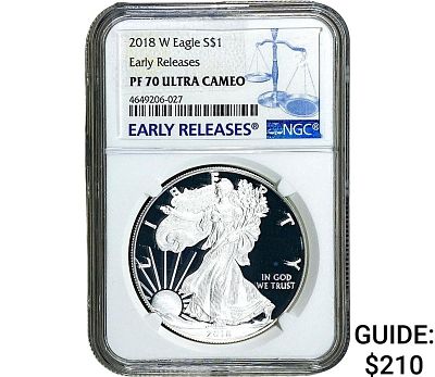 2018-W Silver Eagle NGC PF70 Ultra Cameo