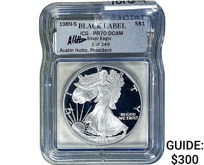 1989-S Silver Eagle ICG PR70 DCAM