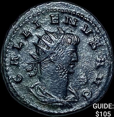 Roman Gallienus, 253-268 AD BI DBL Denarius CHOICE AU