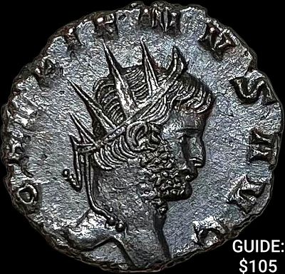 Roman Gallienus, 253-268 AD BI DBL Denarius CHOICE AU