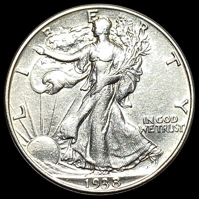 1938-D Walking Liberty Half Dollar CLOSELY UNCIRCULATED