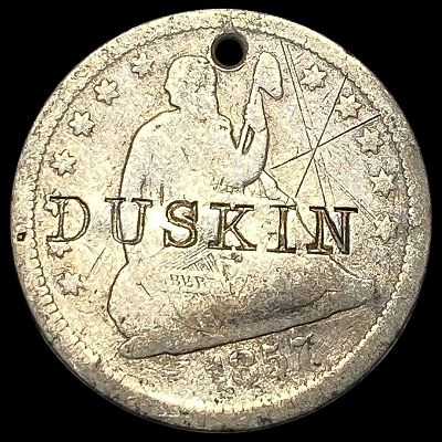 1857 Silver Seated Liberty Quarter HIGH GRADE