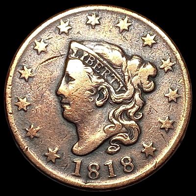 1818 Coronet Head Large Cent HIGH GRADE