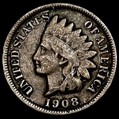 1908-S Indian Head Cent LIGHTLY CIRCULATED