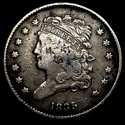 1835 Classic Head Half Cent ABOUT UNCIRCULATED. 1835 Classic Head Half Cent ABOUT UNCIRCULATED