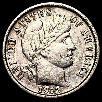 1912-D Silver Barber Dime NEARLY UNCIRCULATED