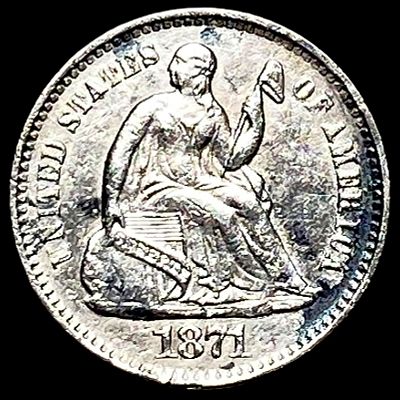 1871 Seated Liberty Half Dime HIGH GRADE