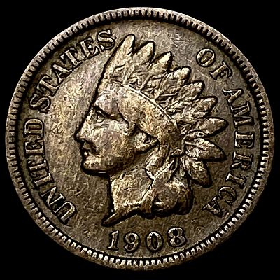 1908-S Indian Head Cent NEARLY UNCIRCULATED