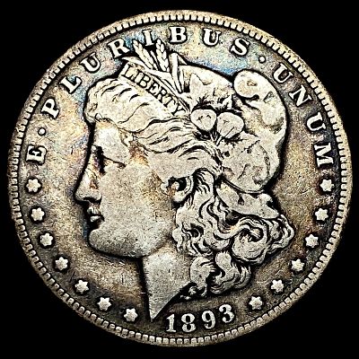 1893 Silver Morgan Dollar LIGHTLY CIRCULATED