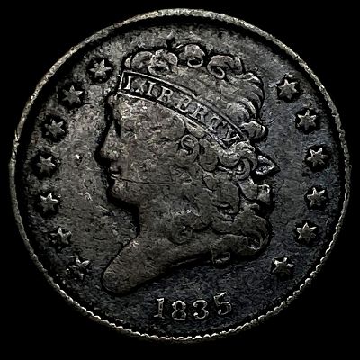 1835 Classic Head Half Cent LIGHTLY CIRCULATED. 1835 Classic Head Half Cent LIGHTLY CIRCULATED
