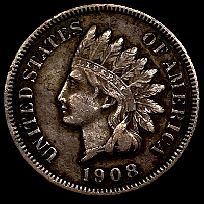 1908-S Indian Head Cent ABOUT UNCIRCULATED