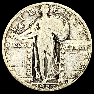 1927-S Standing Liberty Quarter NICELY CIRCULATED. 1927-S Standing Liberty Quarter NICELY CIRCULATED
