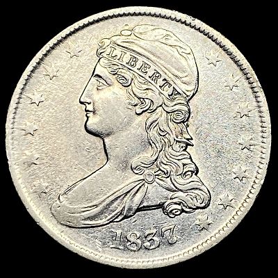 1837 Capped Bust Half Dollar NEARLY UNCIRCULATED. 1837 Capped Bust Half Dollar NEARLY UNCIRCULATED
