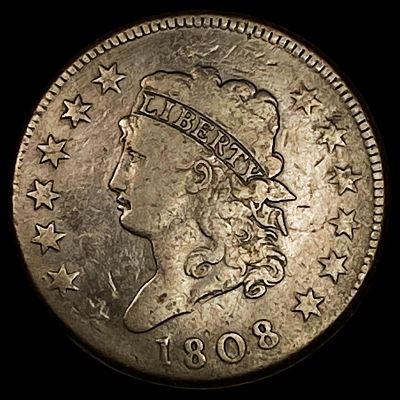 1808 Classic Head Large Cent LIGHTLY CIRCULATED. 1808 Classic Head Large Cent LIGHTLY CIRCULATED