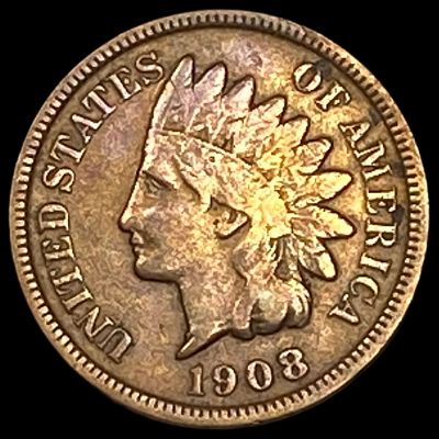 1908-S Indian Head Cent NEARLY UNCIRCULATED